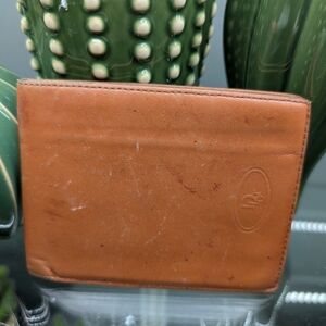 Christian Dior Mens Brown Leather Wallet